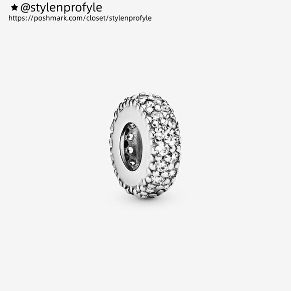 Pandora Clear Sparkle Spacer Charm - Picture 1 of 4